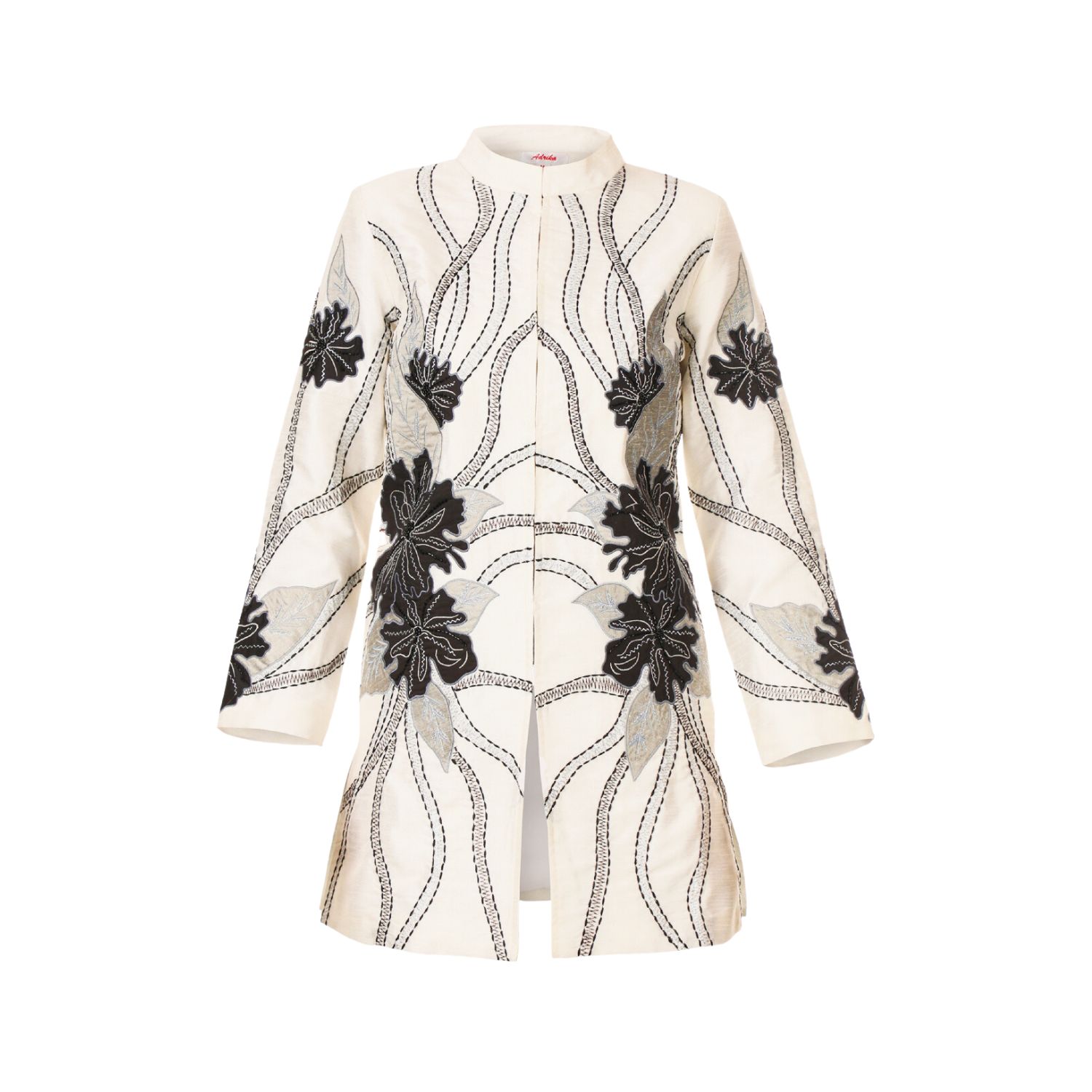 Buy Floral Embroidered Long Coat For Women | Indyverse