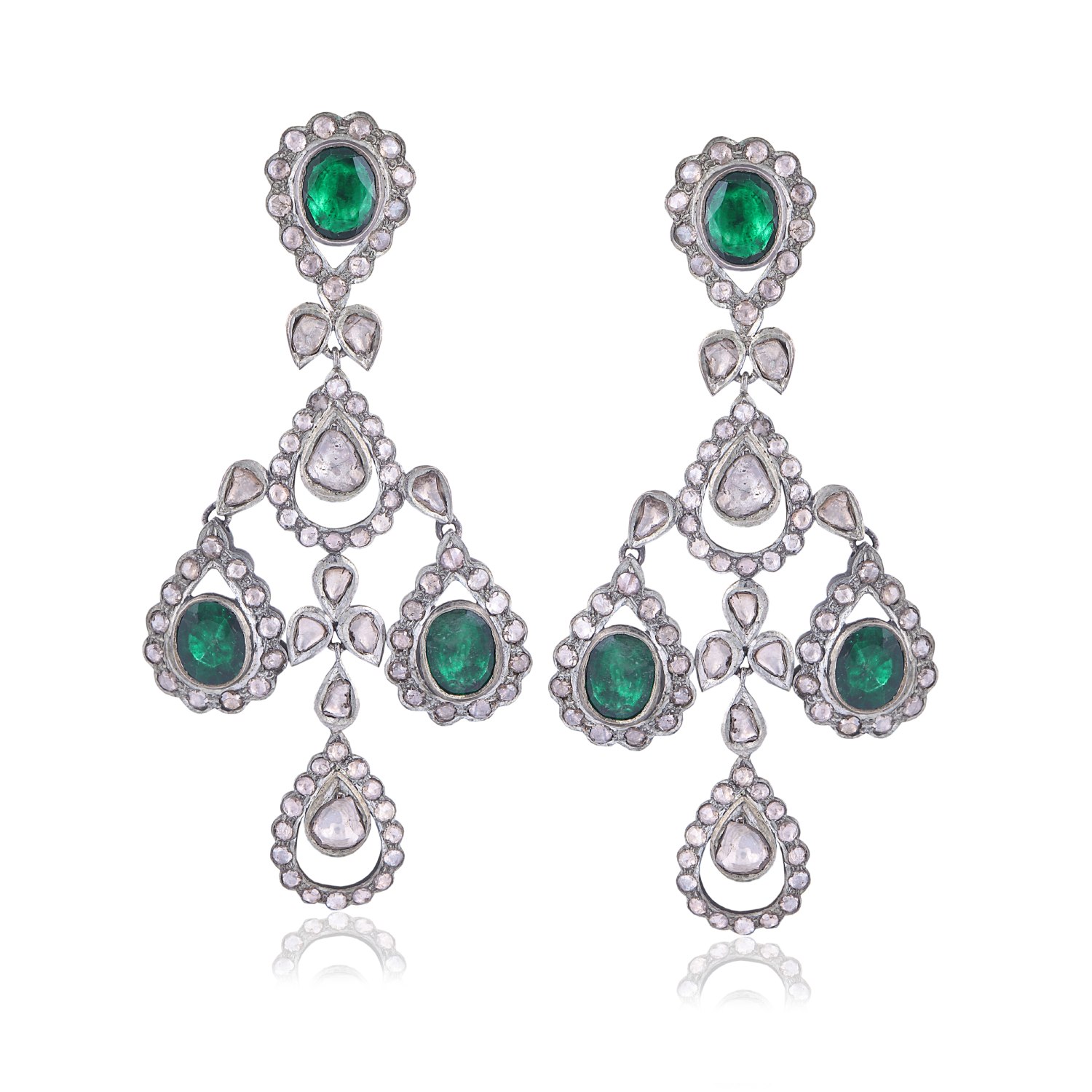 Buy Emerald Earrings Emerald Bridal Drop Earrings Bridal Emerald Online in  India  Etsy